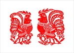 鸡剪纸