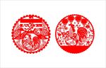 鸡剪纸