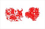 鸡剪纸