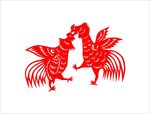 鸡剪纸
