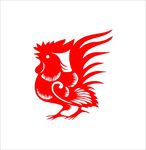 鸡剪纸