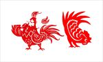 鸡剪纸