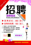 招聘海报 女装招聘