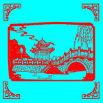 风景剪纸