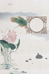 荷花中国风背景