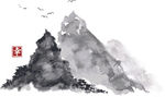 水墨矢量背景