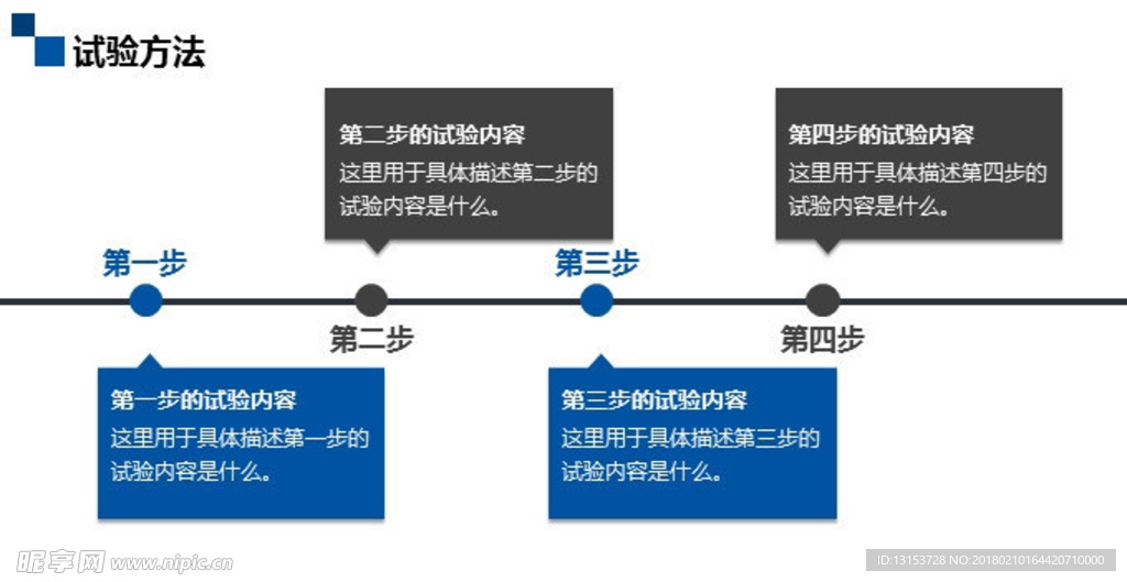 步骤流程说明PPT模板素材