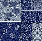 腰果花佩里斯花纹矢量图