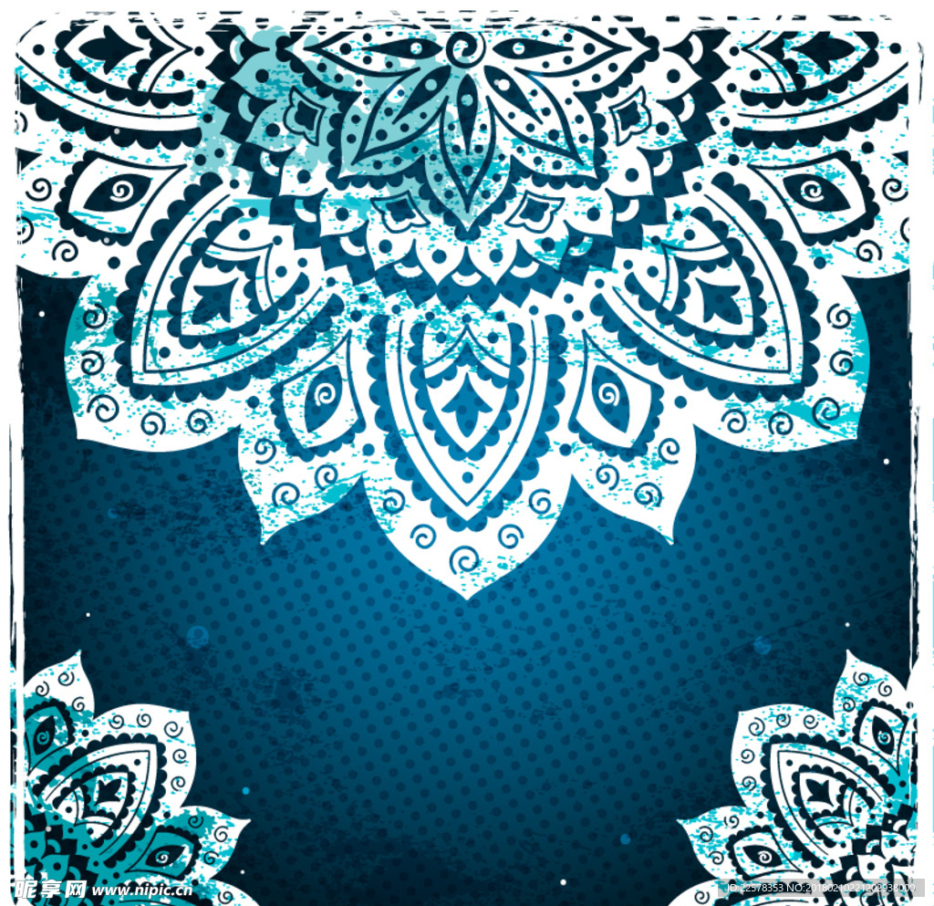 镂空花纹背景矢量素材