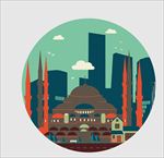 矢量旅游城市图片