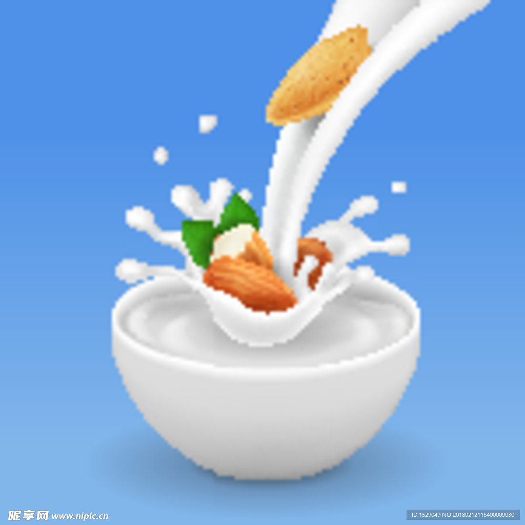 动感坚果牛奶