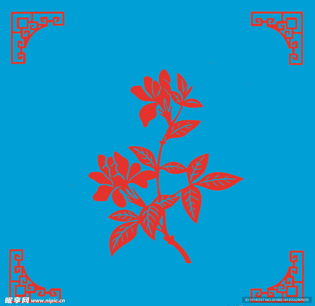 花卉剪纸