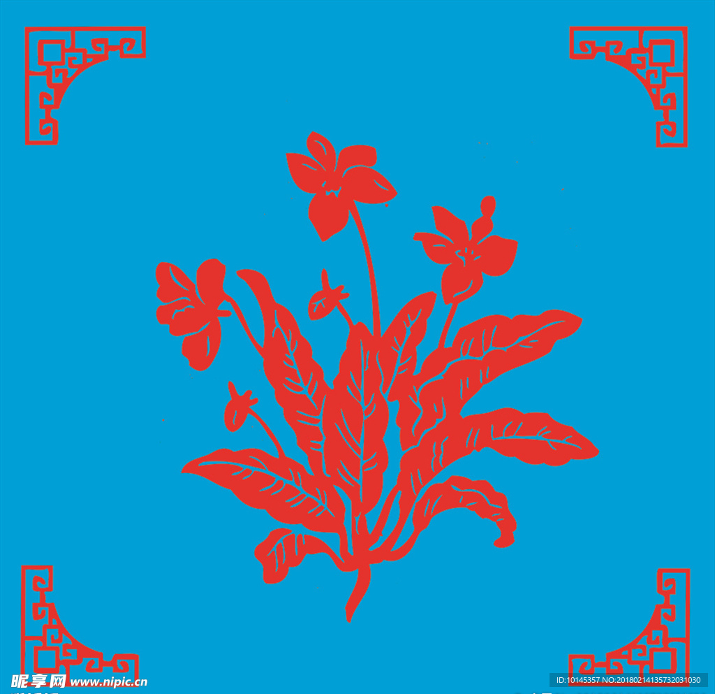 花卉剪纸