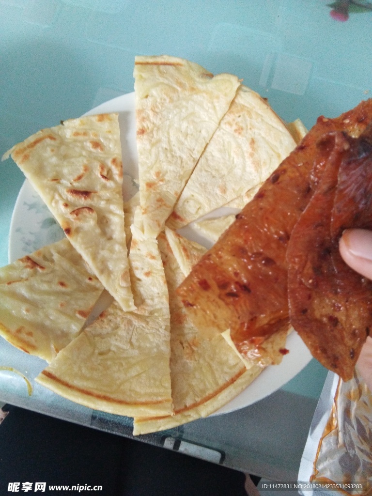 辣片 鸡蛋饼