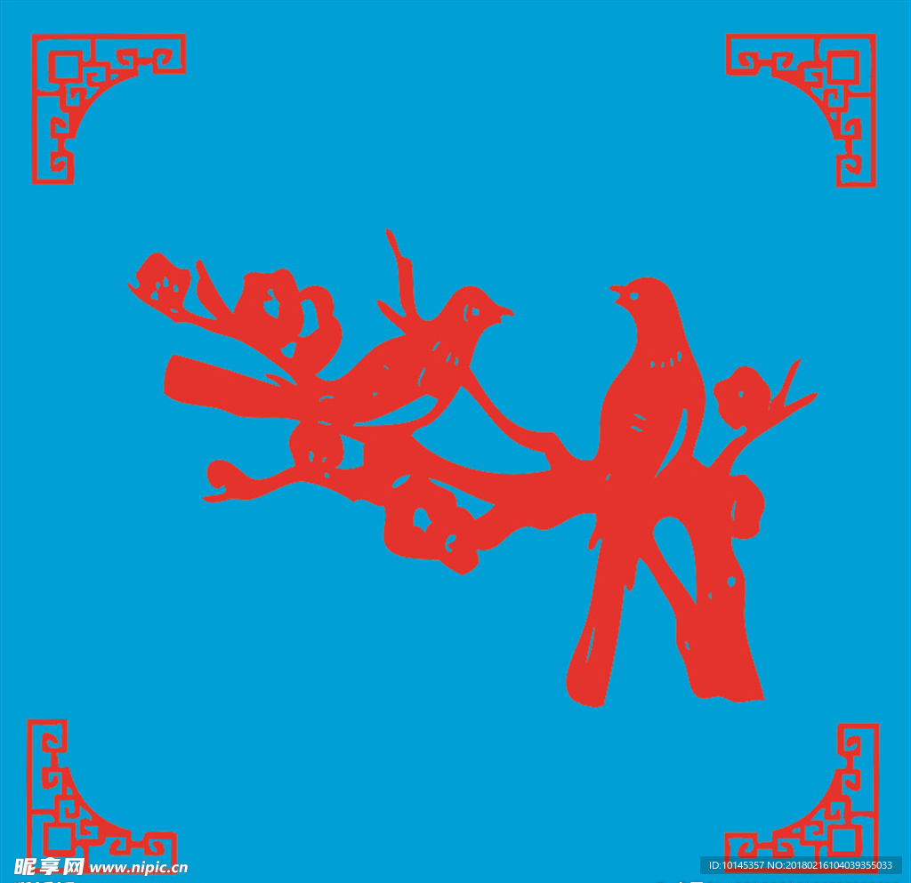 花鸟剪纸