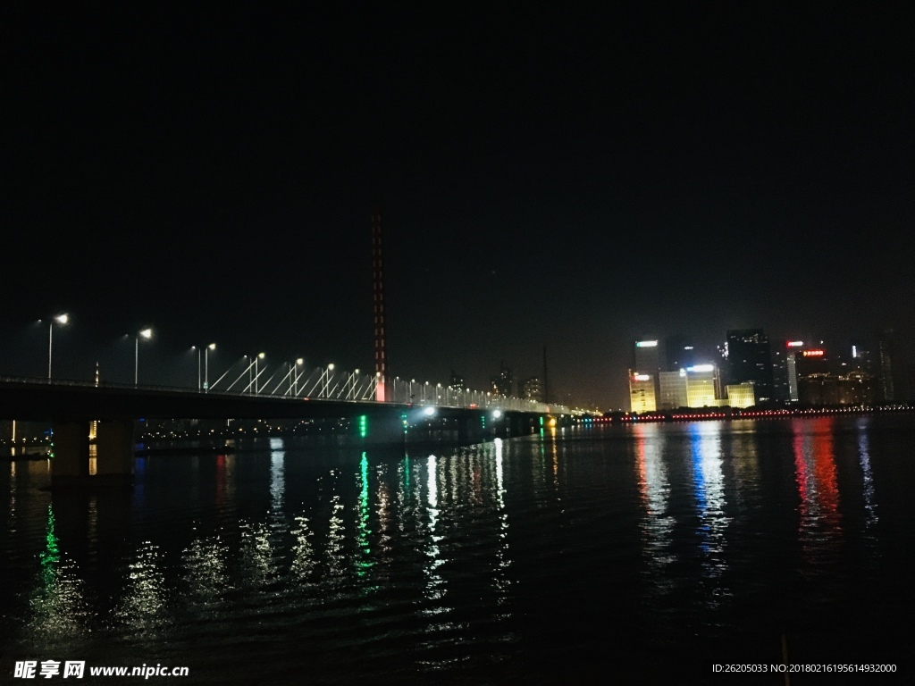 杭州城的夜景