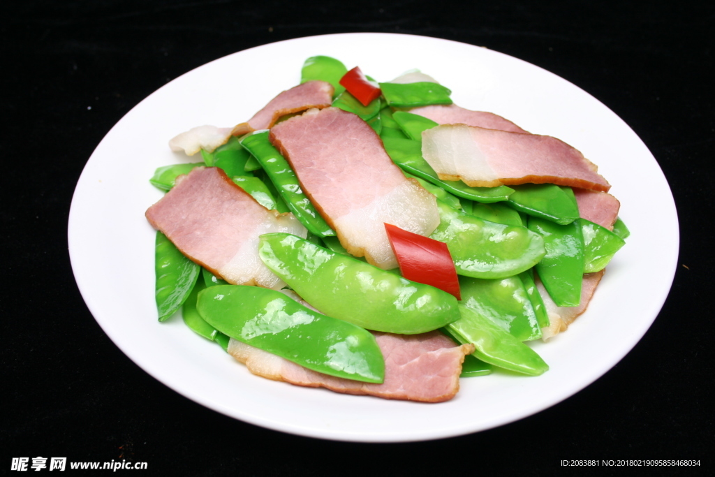 肉炒甜豆