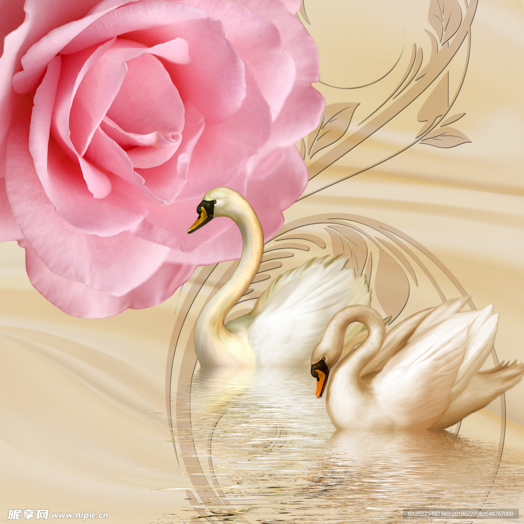 三联 无框画