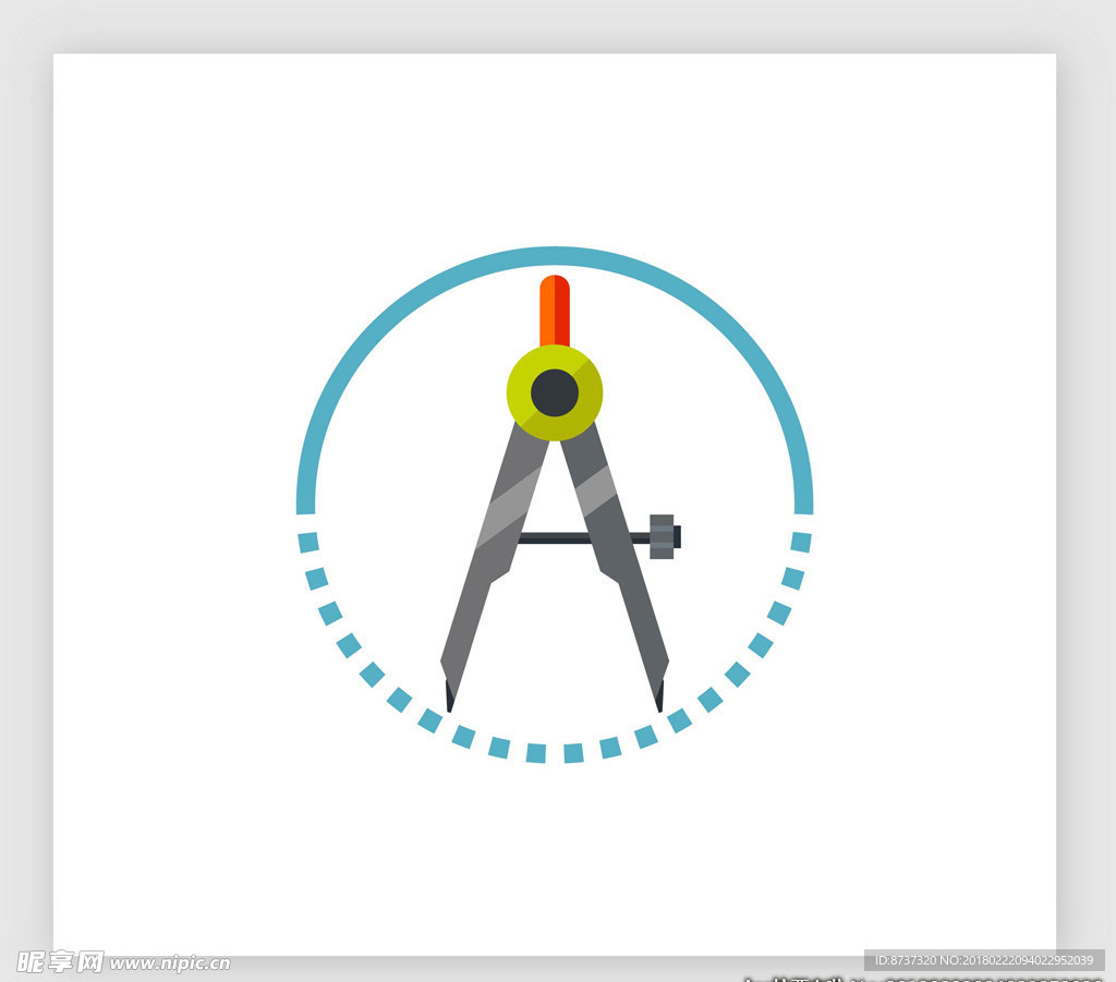 定位指南针矢量素材图片