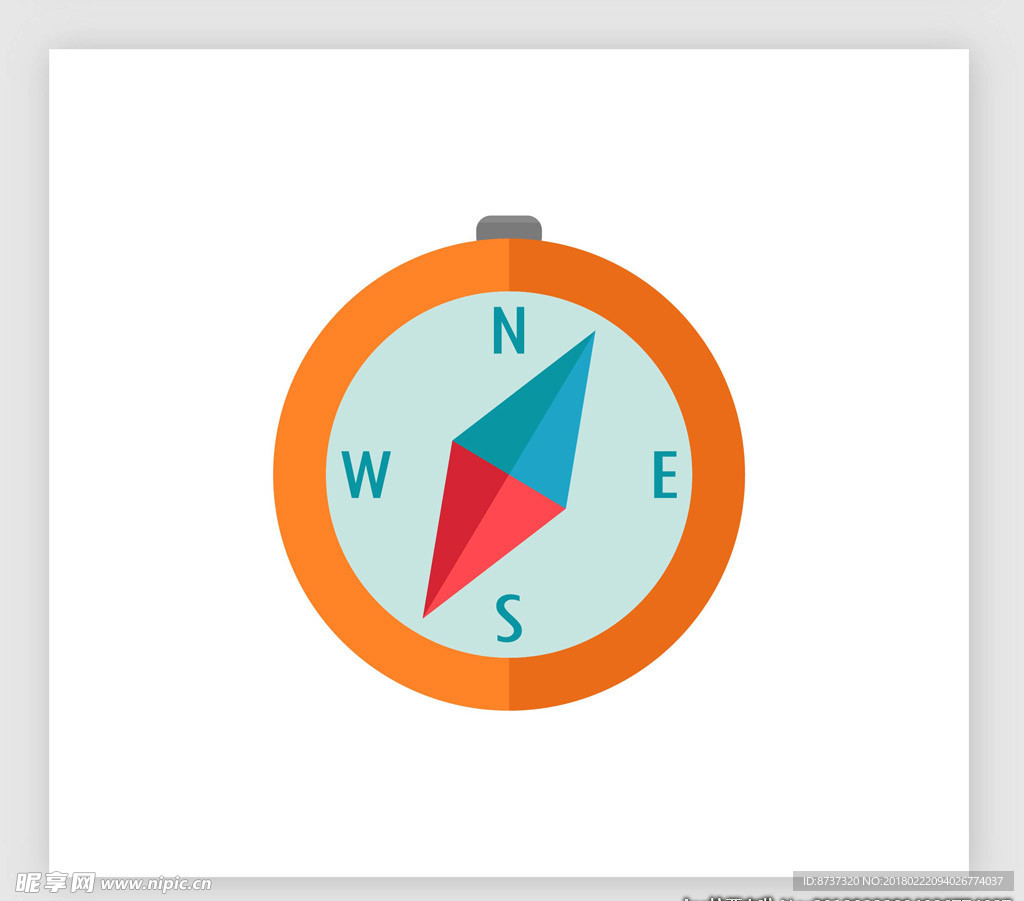 定位指南针矢量素材图片