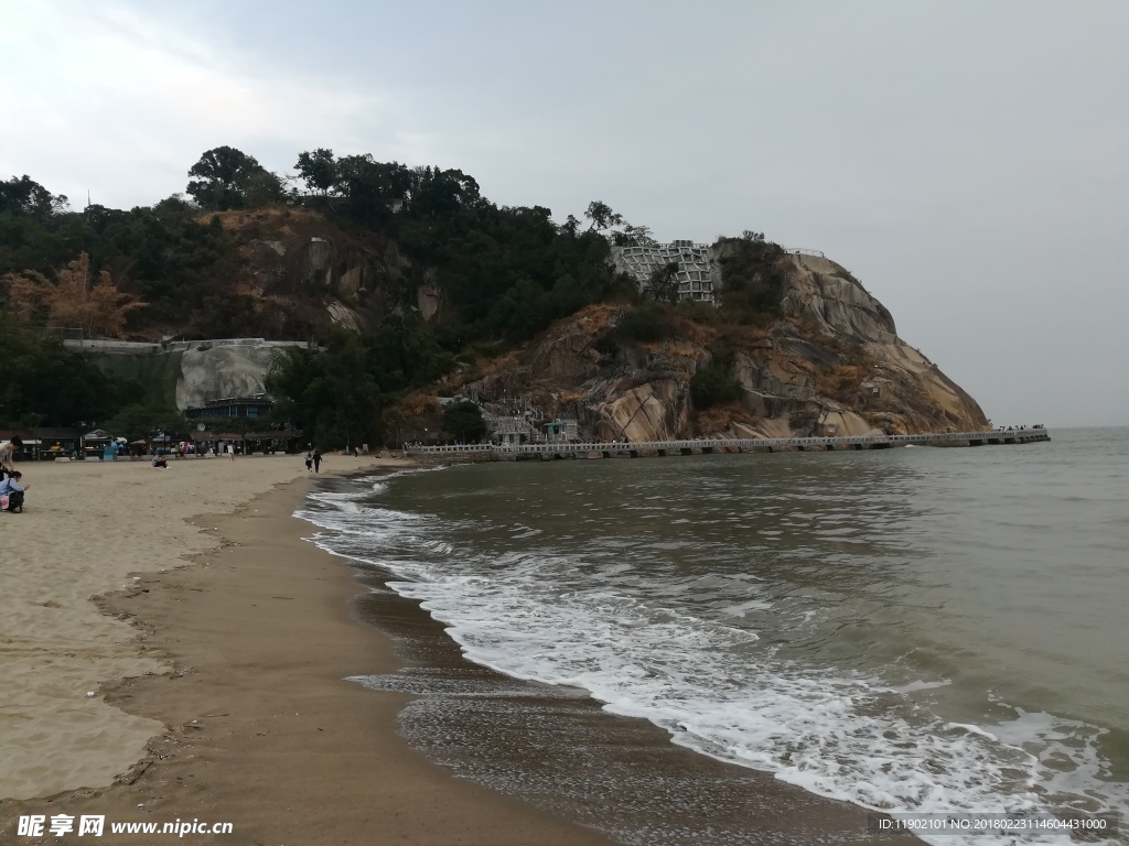 厦门鼓浪屿海边浴场