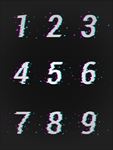 故障艺术数字单个素材