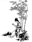 树下女子