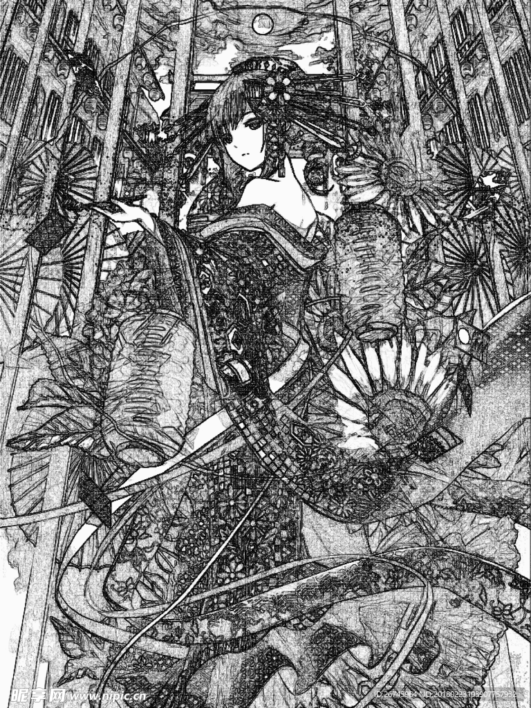 和服女人