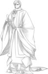 高清绘画动漫人物线稿素材