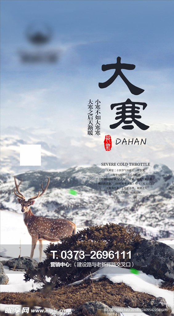 大寒节气微海报