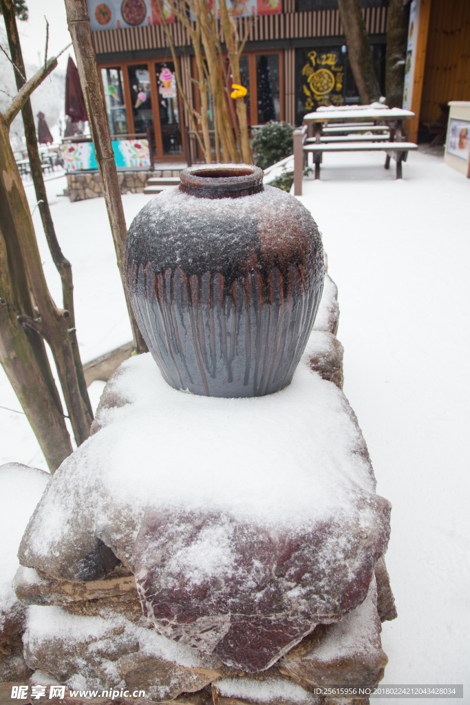 长沙岳麓山雪景