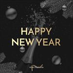 新年快乐高端黑金背景素材图片