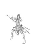 高清绘画动漫人物线稿素材