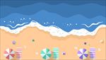 夏日海滩背景