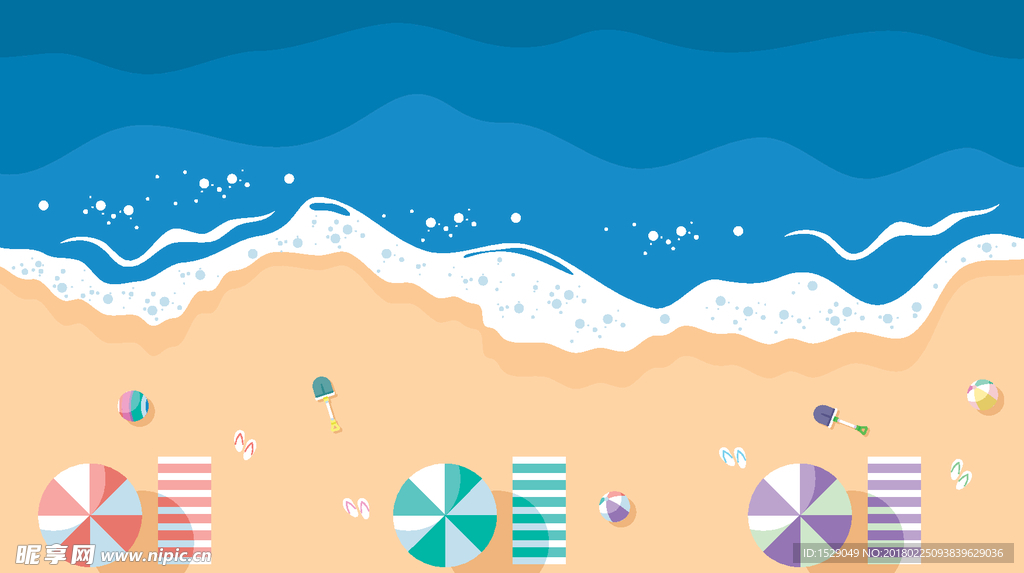 夏日海滩背景