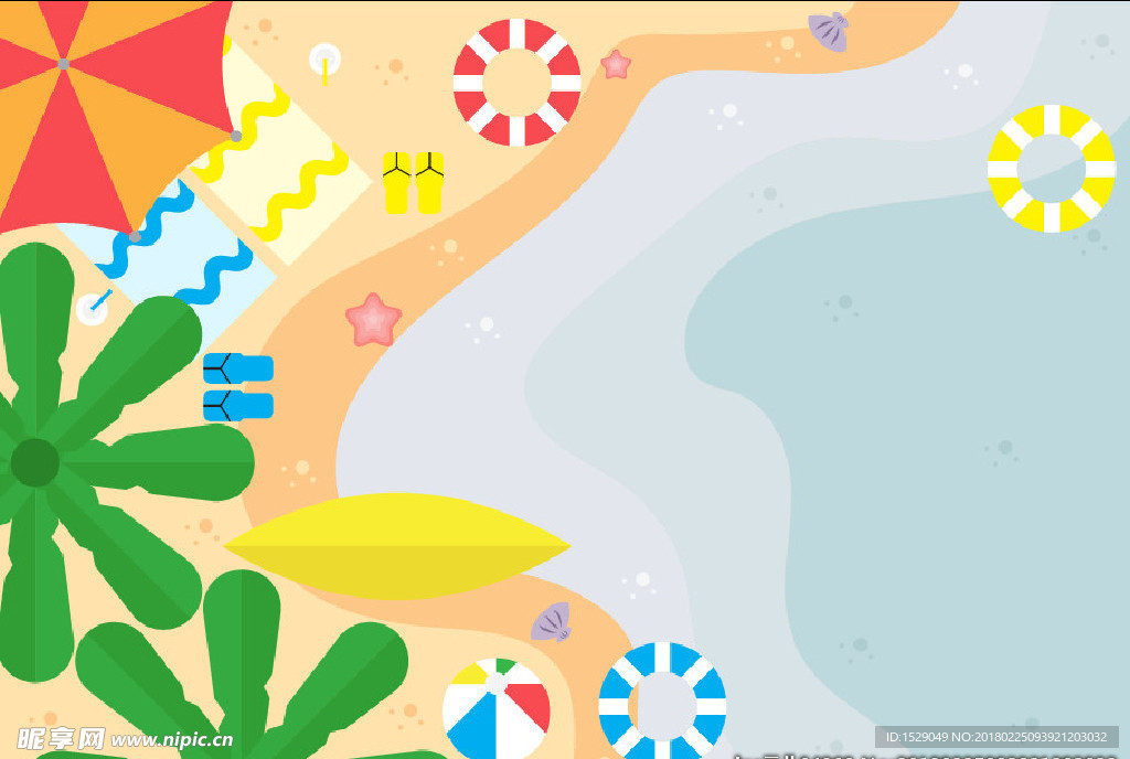 夏日海滩背景