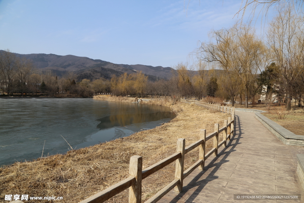 初春园林美景