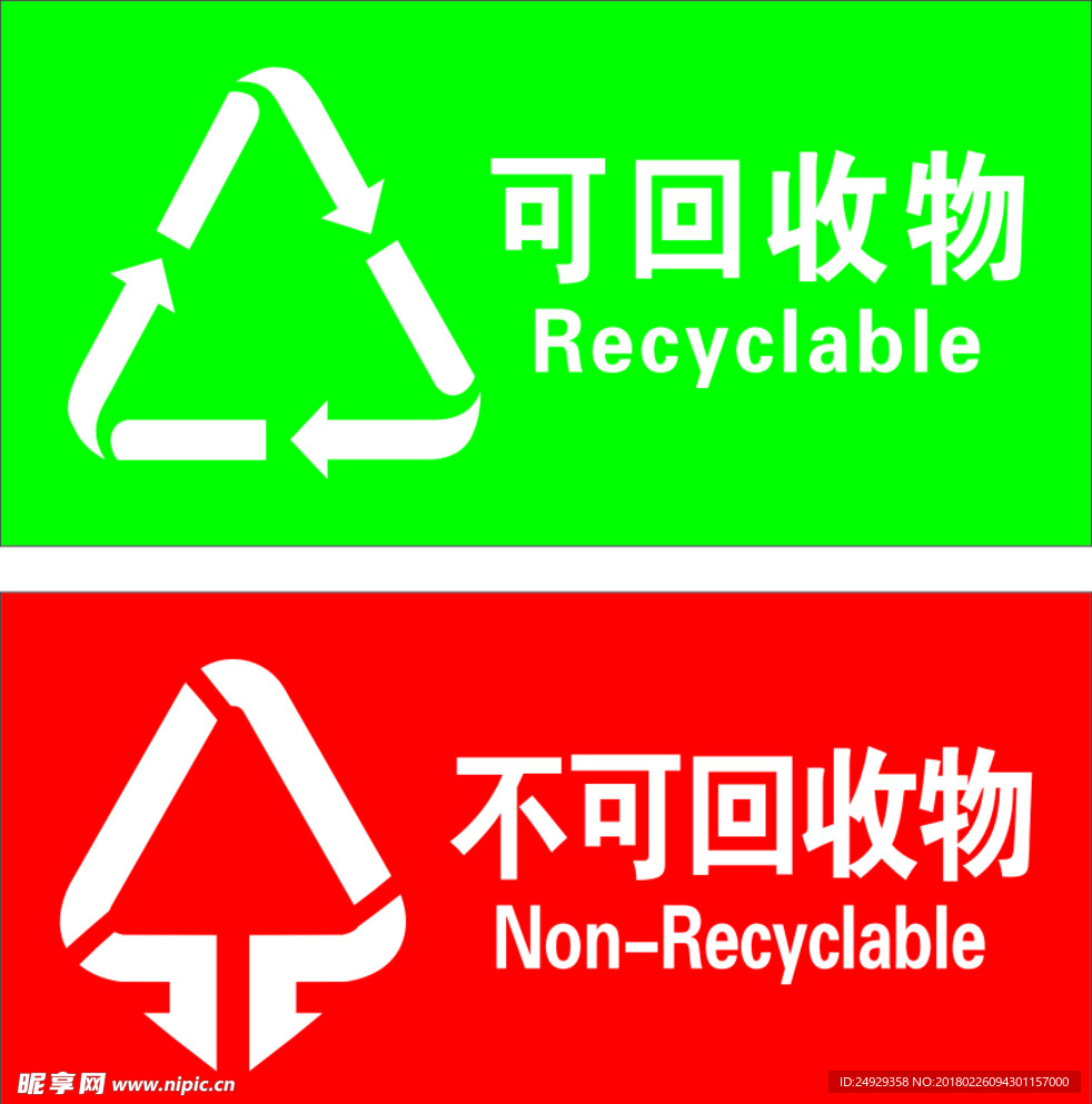 垃圾分类标志