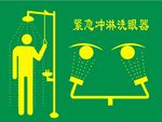 紧急冲淋洗眼器 标识图片