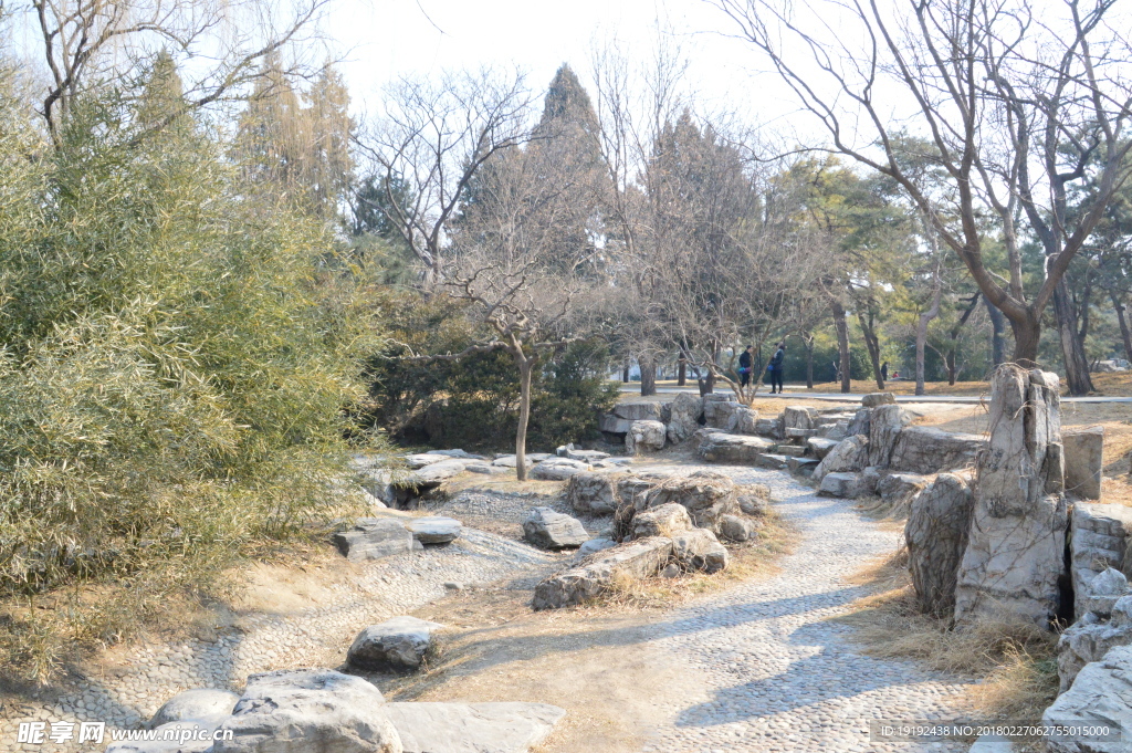 初春园林美景