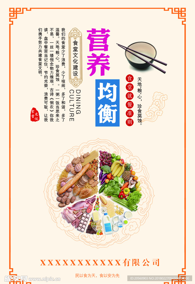 食堂文化 营养均衡