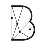 创意点线组合英文字母B