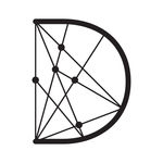 创意点线组合英文字母D