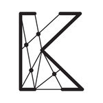 创意点线组合英文字母K
