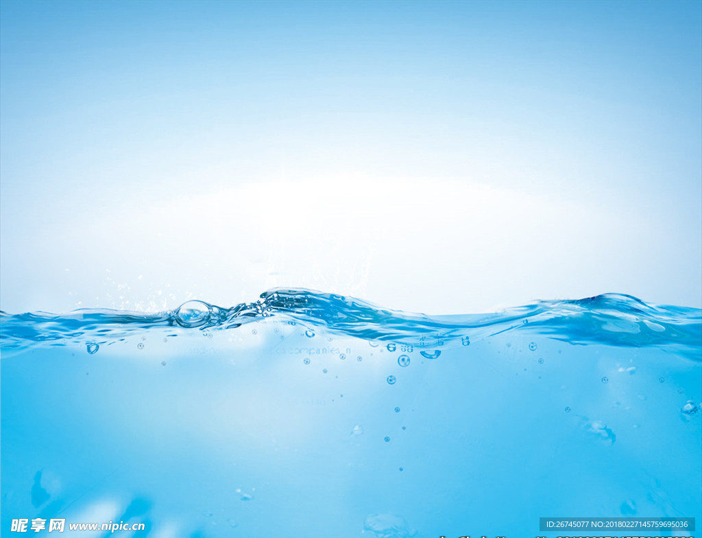 蓝色水波（气泡）