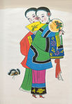 赏蝶年画