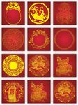 鸟兽图腾 青花传统纹样