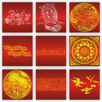 鸟兽图腾 青花传统纹样