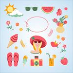 清新夏季元素