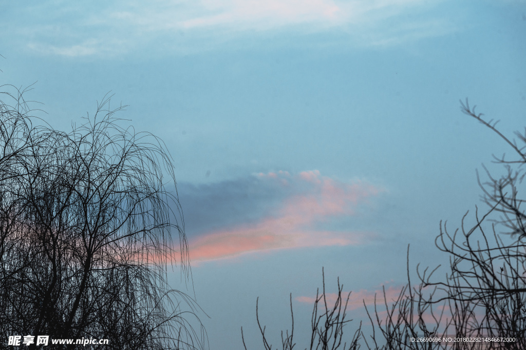 夕阳 彩霞 摄影 天空 美丽